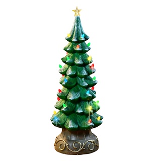 【YU Living】北歐風LED聖誕樹造型擺飾 聖誕樹擺件(高88cm/綠色) [折扣碼現折]