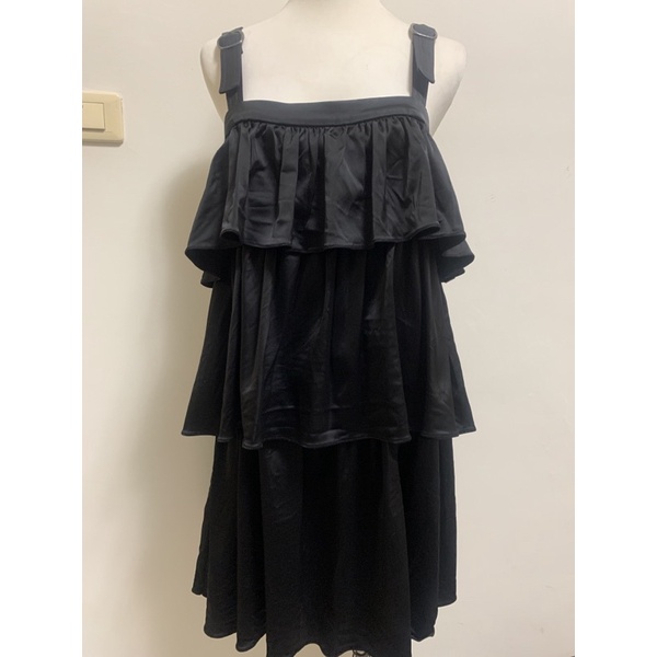 La Feta黑色荷葉洋裝（36）保留
