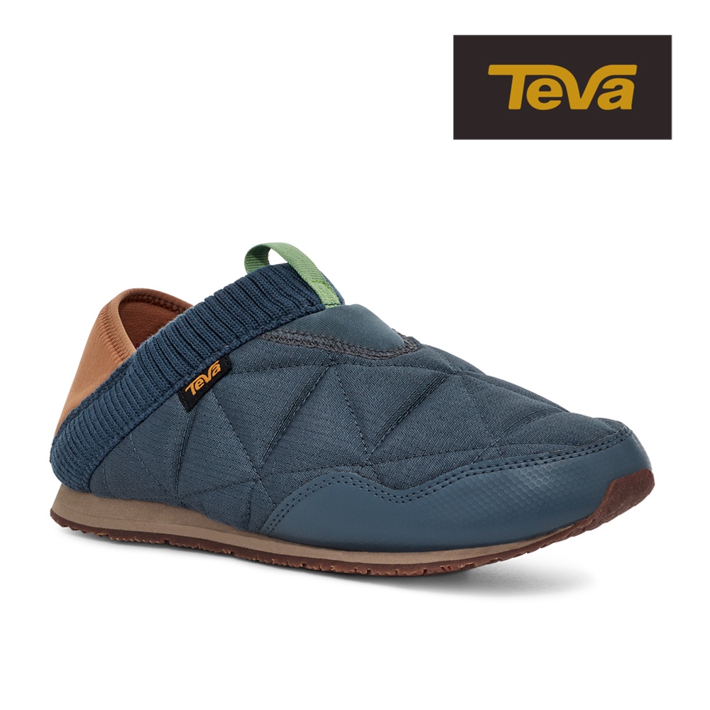 【TEVA】男 ReEmber 兩穿式防潑水菠蘿麵包鞋/休閒鞋/懶人鞋-藍色 (原廠現貨)