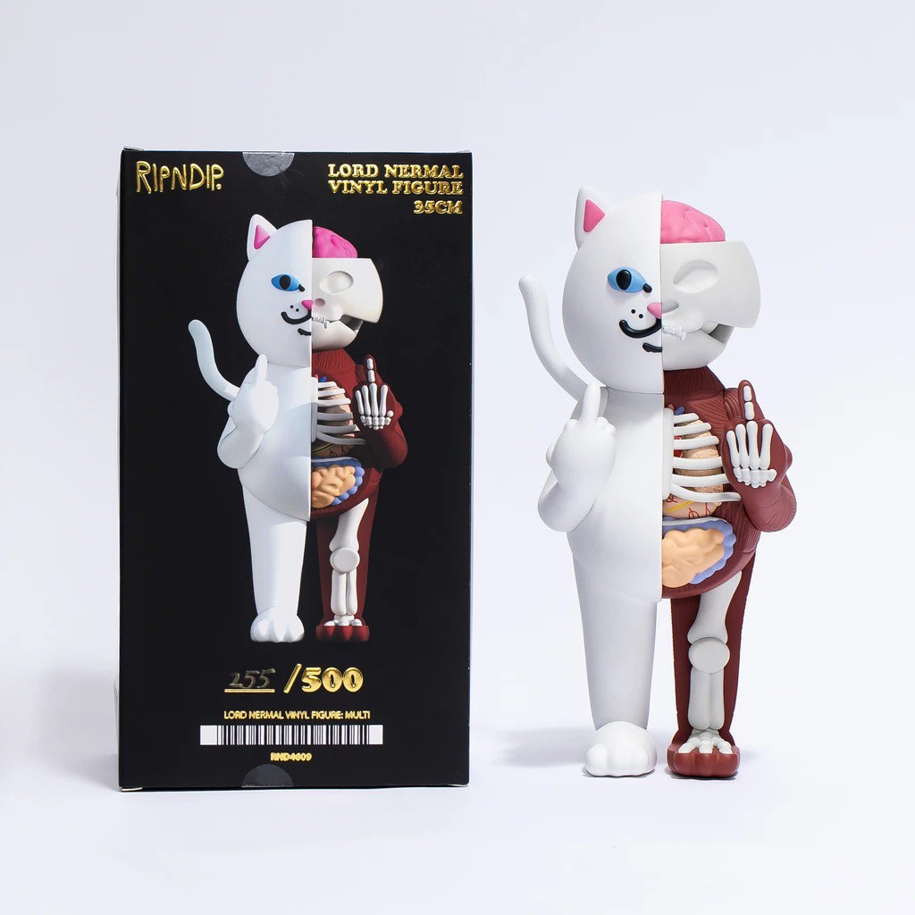 { POISON } RIPNDIP LORD NERMAL VINYL FIGURE 中指貓限定公仔 14吋 初代