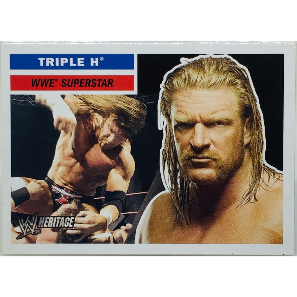 TRIPLE H 2005 Topps Heritage WWE Wrestling #29 摔角卡 ~HHH~