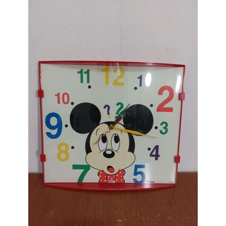 早期 台灣製 Disney 迪士尼 Mickey 米奇 時鐘 掛鐘