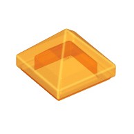 磚家 LEGO 樂高 透明橘色 Slope 45 1x1x2/3 小金字塔 四面 斜面 45度 22388 35344