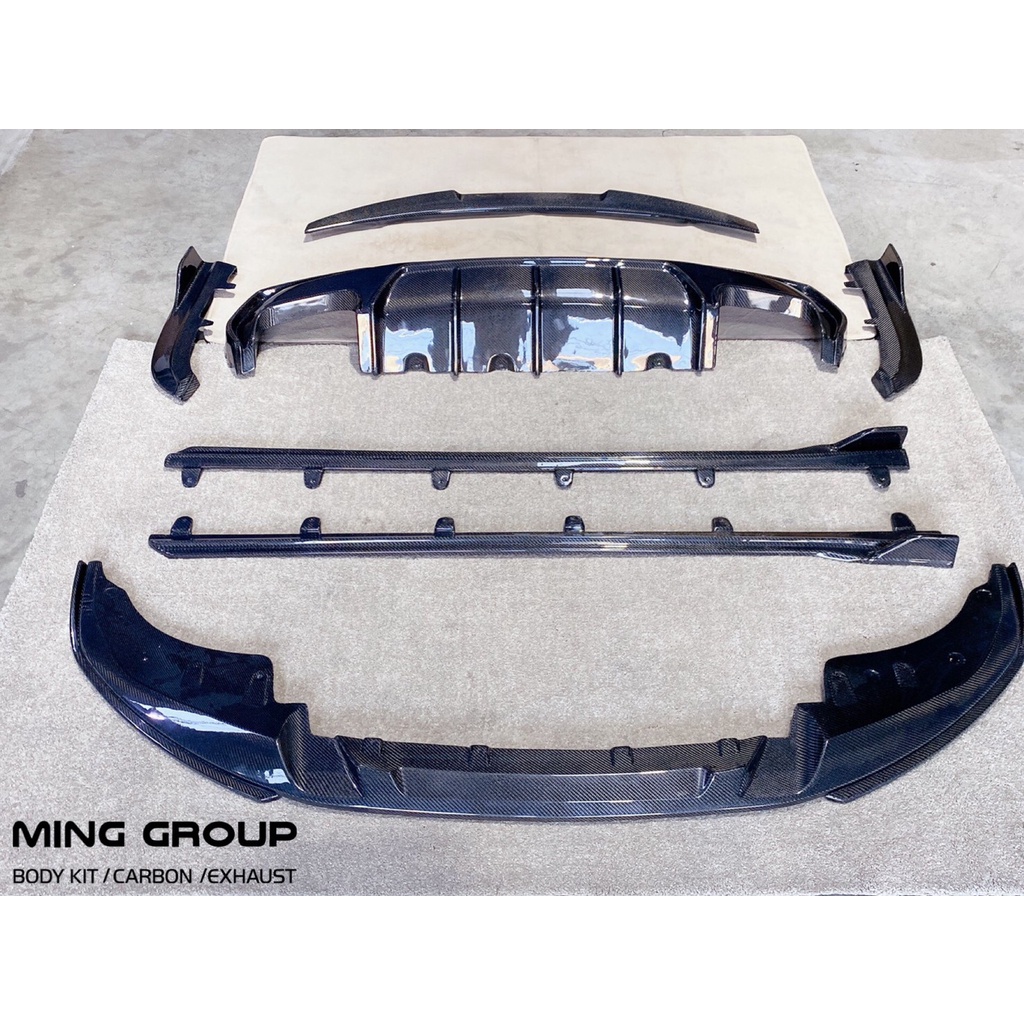 【MING GROUP國際】BMW G22 4系列 碳纖維全車套件 前下巴 側裙定風翼 後下巴 後包角 尾翼
