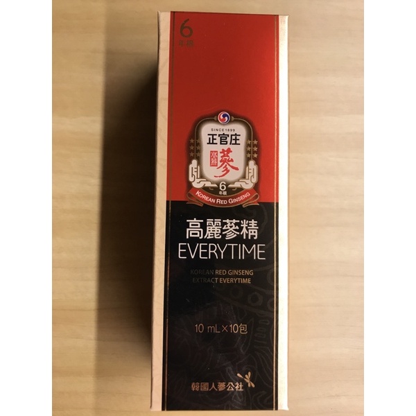 現貨【正官庄】高麗蔘精EVERYTIME 10ml x 10包  韓國正官庄