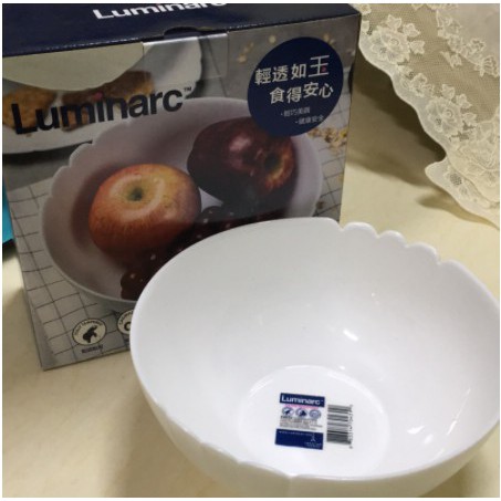 Luminarc樂美雅 強化玻璃碗7吋 容量:約800ML 長天 原相 股東會紀念品