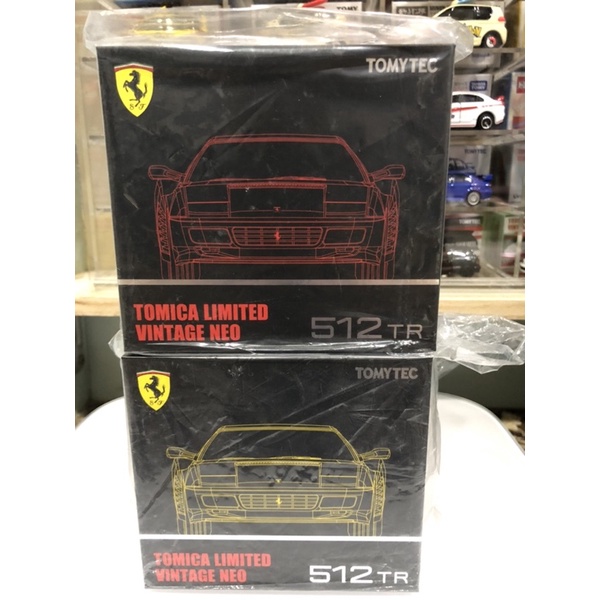 tomica TLV 法拉利 512TR 紅&amp;黃 兩台一組 全新未開封