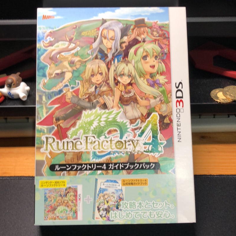 二手日版3ds 符文工廠4 攻略本同捆 蝦皮購物