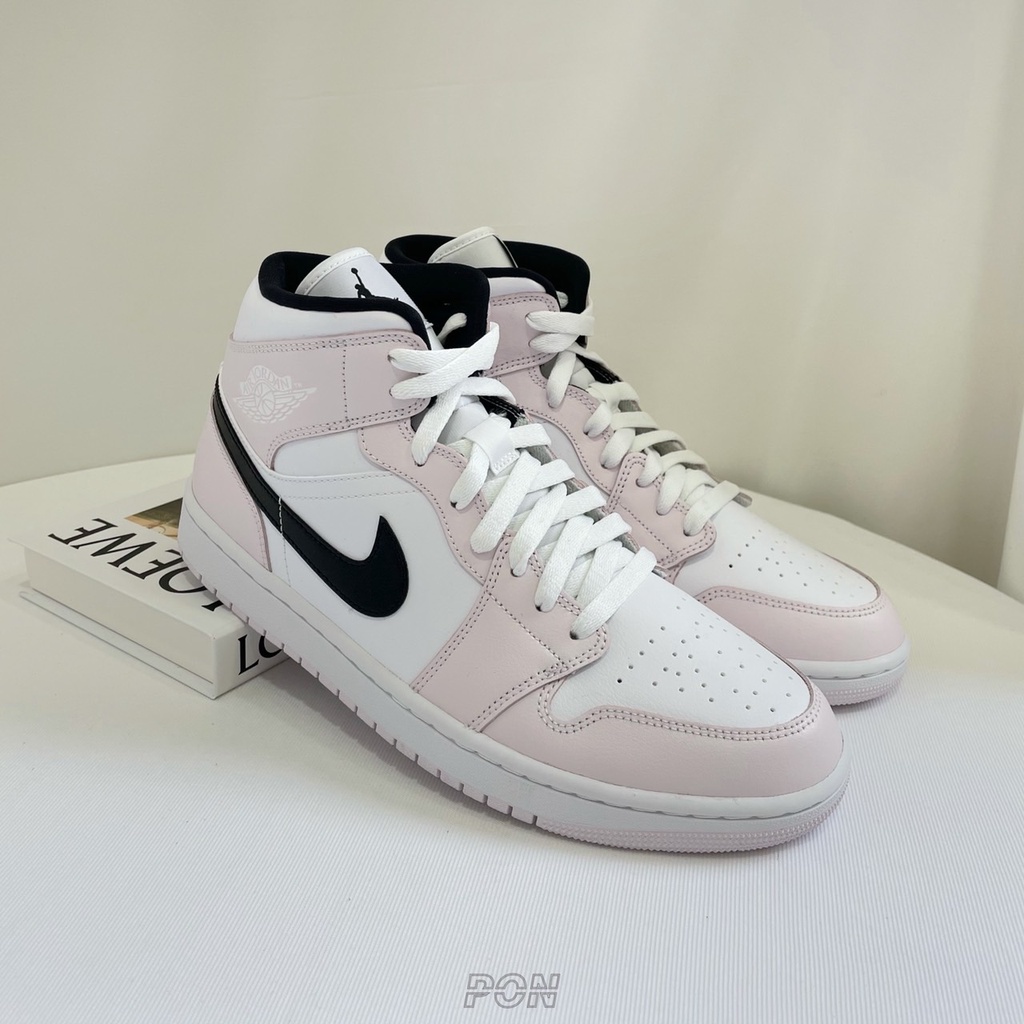 【PON】Air Jordan 1 Mid Barely Rose 玫瑰粉 紫羅蘭 AJ1 籃球鞋 BQ6472-500