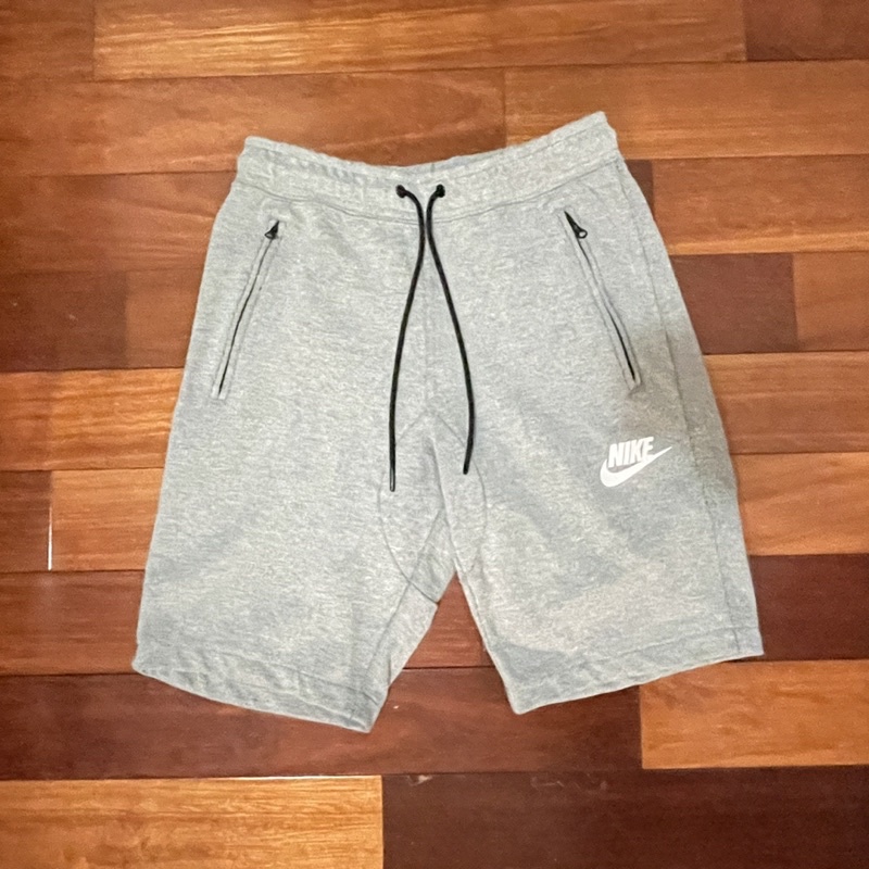 正品 Nike 雙拉鍊 灰色 針織短褲 小logo 803673-064