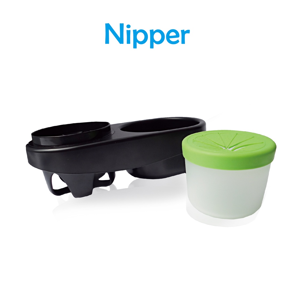 【Nipper】 夾式兩用零食杯架 推車杯架 多功用杯架 推車杯架