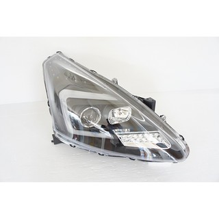 K.A.M. 日產 NISSAN BIG TIIDA 12 13 14 15 LED日行燈 C型光柱 黑框 魚眼大燈組