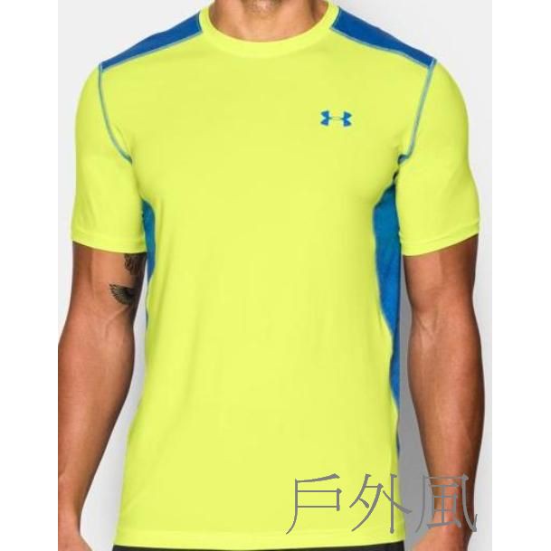 【UNDER ARMOUR】男 UA Raid短袖T恤 亮黃/河水藍