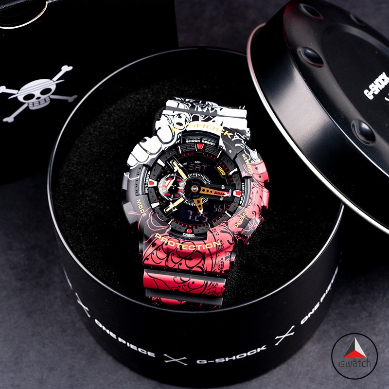 【熱賣】卡西歐 G-shock️ x One Piece 限量版 Gshock 手錶防水運動時尚手錶 GA-110JOP