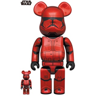 【ZAjapan】日本代購 BE@RBRICK CHROME Ver. 100％ &amp; 400％ 西斯風暴兵 星際大戰紅兵