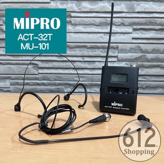 【現貨】MIPRO發射器 ACT-32T 領夾頭戴耳掛麥克風 ACT-32H MU-101 MU-53L MU-53HN