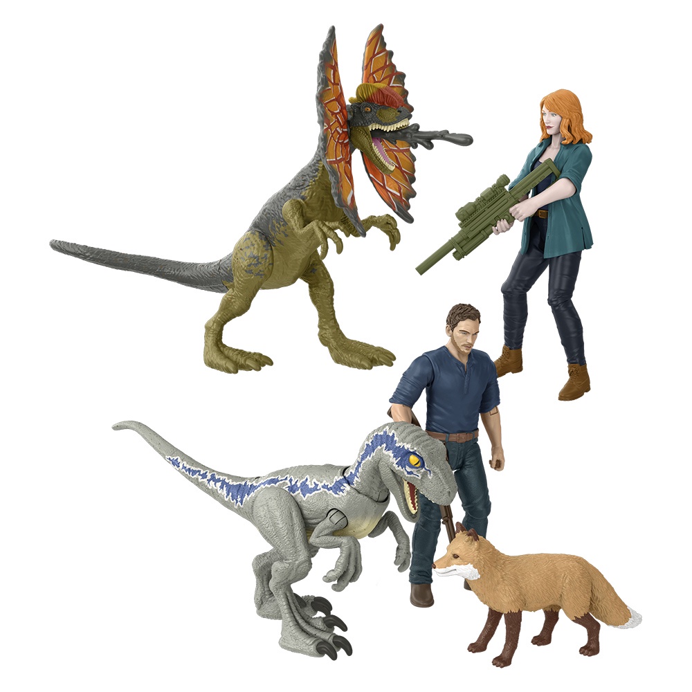 Mattel 侏羅紀世界-恐龍與人物套裝 恐龍玩具 正版 美泰兒 JURASSIC WORLD