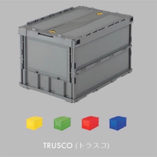 日本TRUSCO 共5色/折疊收納箱/工具箱 50L TR-C50B 居家收納/外出用收納