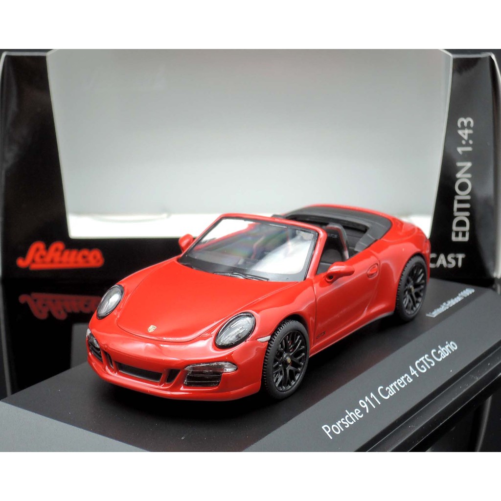 【MASH】[現貨瘋狂價]  Schuco 1/43 Porsche 911 (991) Carrera GTS 敞篷紅