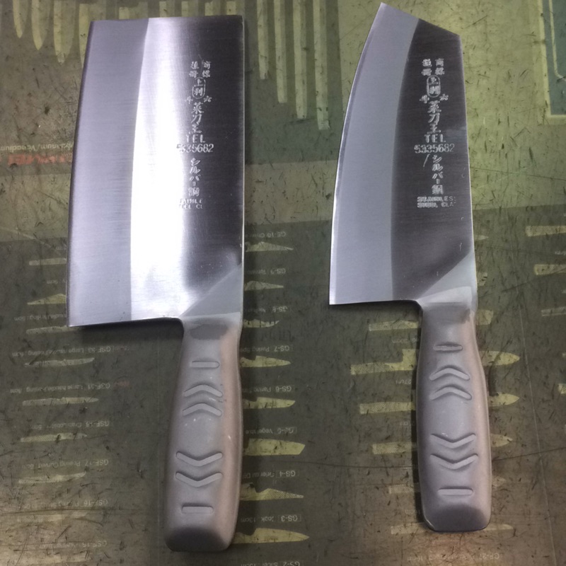 台灣製🇹🇼上利 家庭用 「鐵柄系列」切剁組合 切刀+剁刀 頂級日本材料使用 6寸剁刀+尖型薄刀