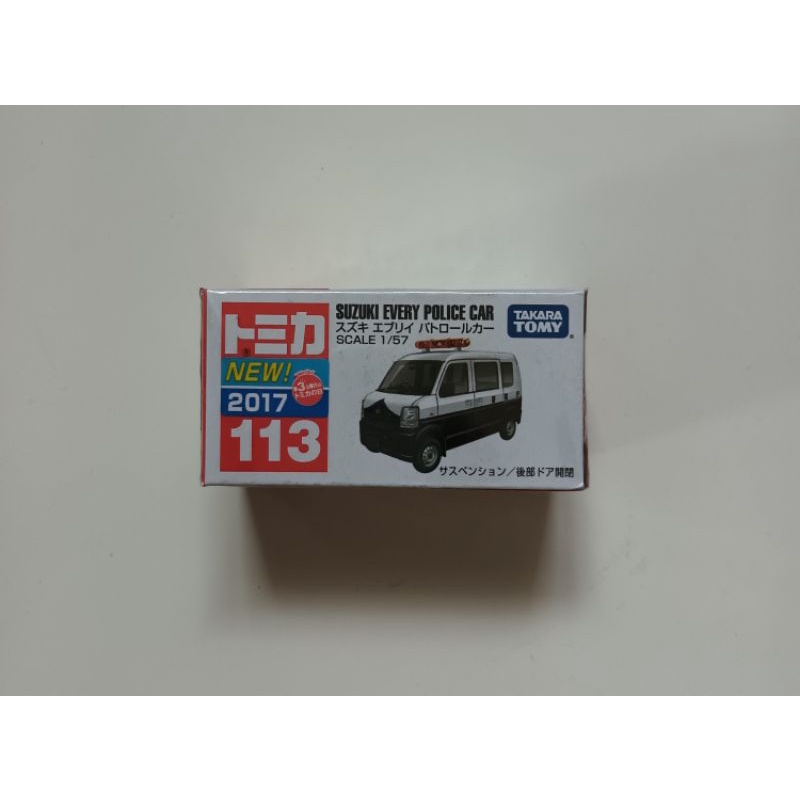 TAKARA TOMY TOMICA 113 SUZUKI EVERY POLICE CAR 多美小汽車