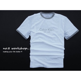 現貨尺寸(M)☆【CK男生館】☆【Calvin Klein logo短袖T恤】☆【CK001A3】