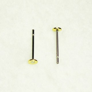 【優品盛】3mm銅質平台 不銹鋼 耳針 高品質316L 不鏽鋼 不鏽鋼耳針 醫療鋼 耳釘 耳環 醫療級DIY(1支2元)