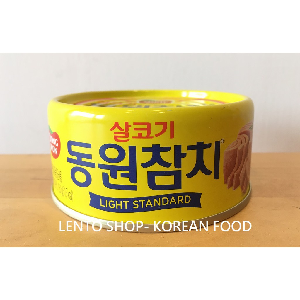 LENTO SHOP - 韓國 東遠 DONGWON 동원 鮪魚罐頭 동원참치  原味 &amp; 辣味  150克