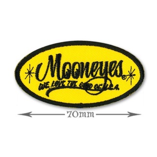 MOONEYES 橢圓 電繡背膠 布章 [PM017]