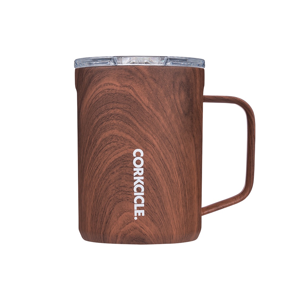 美國CORKCICLE Origins系列三層真空咖啡杯475ml-胡桃木