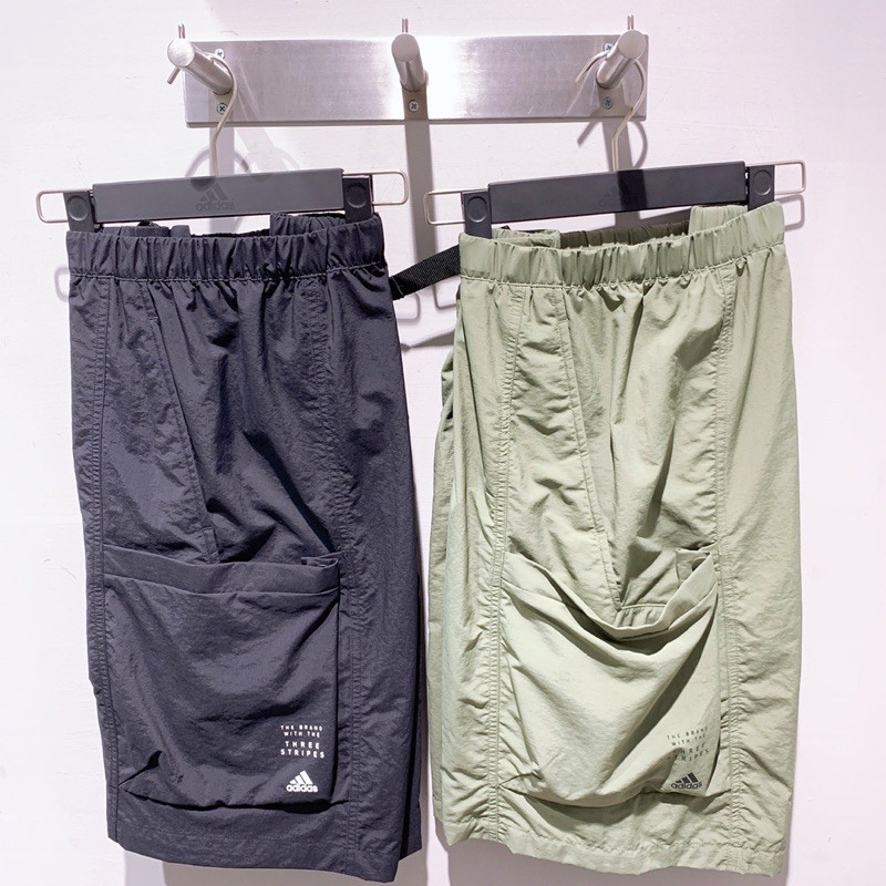 【lujiu_shop】Adidas 口袋 工裝 短褲 黑色/FM5401 綠色/FM5404