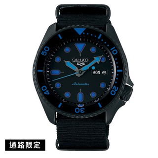 【SEIKO】5SPORTS 黑藍水鬼潛水風帆布帶機械錶 SRPD81K1 4R36-07G0A 台灣公司貨SK022