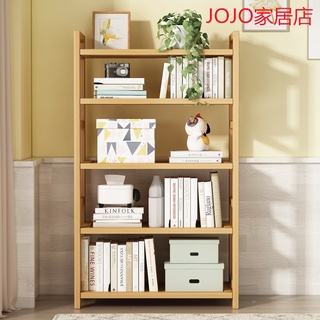 多層楠竹簡易置物架臥室落地收納架書架餐廳廚房木隔板浴室擱物架~JOJO家居店