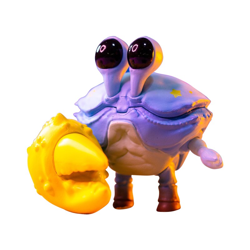 MUYANBubbles 水產世界螃蟹系列 盲盒 盲抽 海鮮螃蟹手辦 周邊潮玩擺件 扭蛋盒蛋公仔玩具