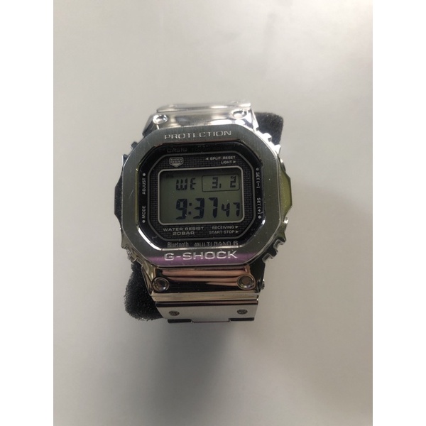 G-shock GMW-B5000 金屬銀 藍芽 手錶