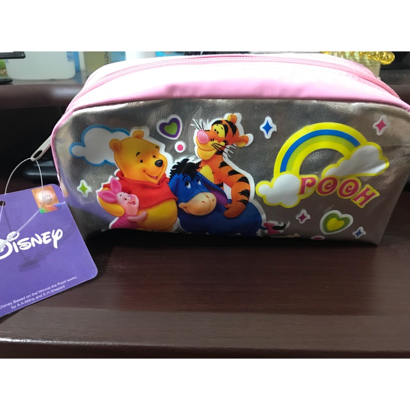 迪士尼 小熊維尼 化妝包 收納包 鉛筆盒 多功能包 筆袋