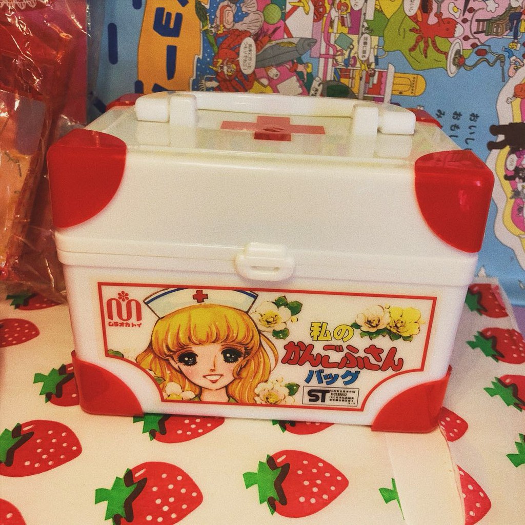 現貨 日本昭和復古懷舊收藏品少女漫畫小護士醫藥箱迷你玩具 蝦皮購物