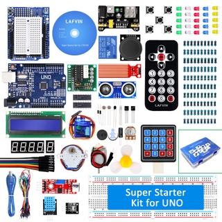 Lafvin 超級入門套件/學習套件,適用於 Arduino 的 UNO R3 專案,帶 CD 教程