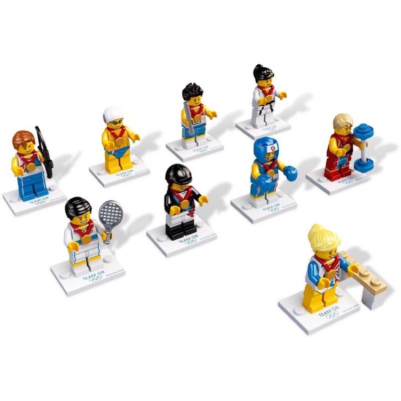 樂高 LEGO 8909 英國倫敦奧運會 人偶 Team GB 全套9隻不重複 全新未拆袋