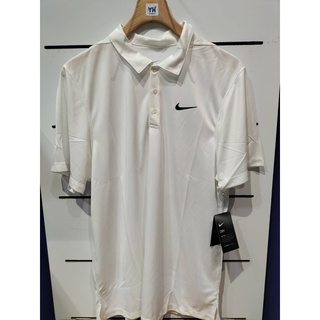 NIKE 男短袖POLO衫-運動 休閒 上衣 高爾夫 網球 DRI-FIT APS080-100 白