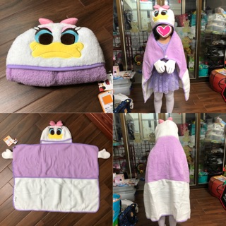 《娃娃機戰利品》 日版 Disney 迪士尼 黛西 黛絲 Daisy 連帽毯 保暖毯 披肩毯 冷氣毯 收納毛毯 兒童毯