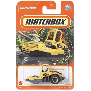 美泰Matchbox火柴盒 壓路機 平路機 工程車 ROAD ROLLER