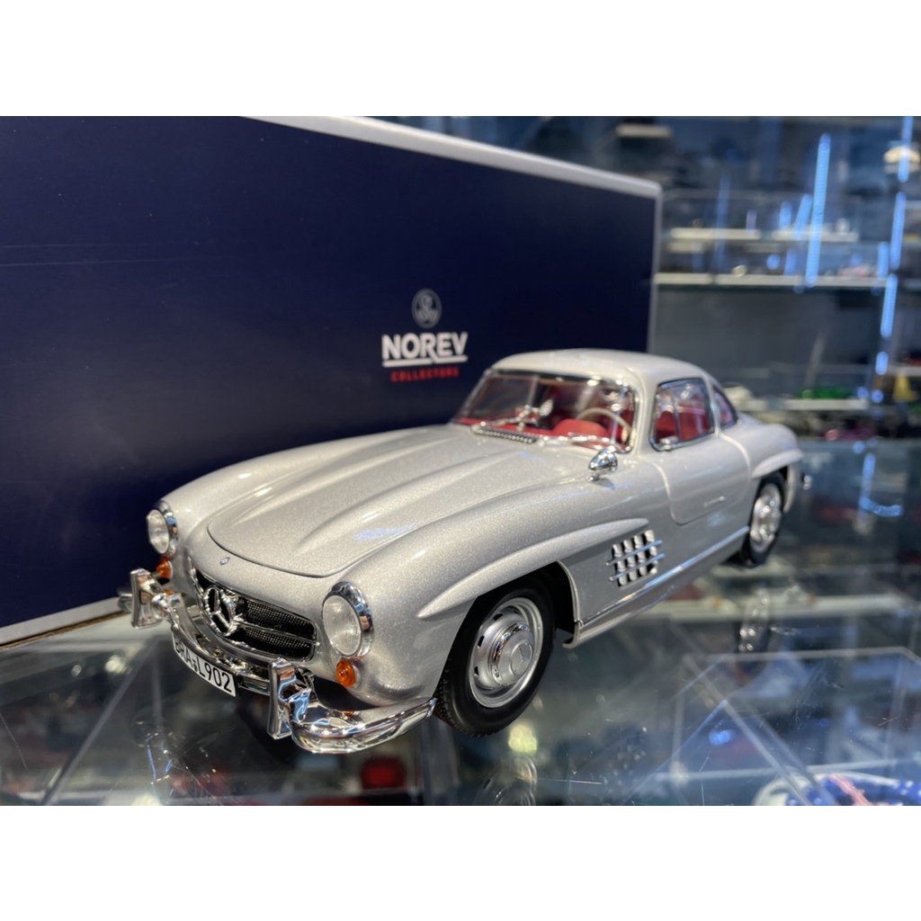 吉華科技@ 1/18 NOREV 183850 Mercedes-Benz 300SL 1954 Sliver