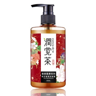 【茶寶】潤覺茶洗沐保養 - 茶客家風華系列洗髮露(桃花柔潤350ml)<全植物製>