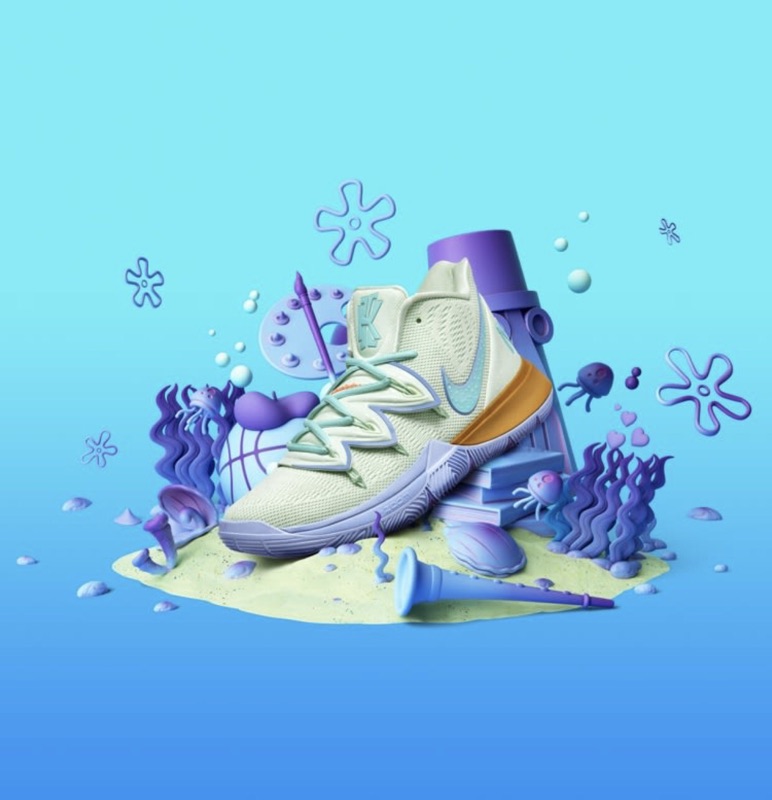 champs kyrie 5 spongebob