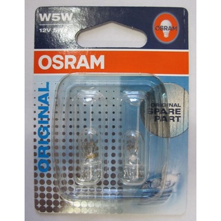 【OSRAM】T10 OSRAM原廠型 2825 12V 5W(車麗屋)