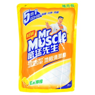 威猛先生 地板清潔劑補充包(清新檸檬) 1800ml【家樂福】