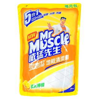 威猛先生 地板清潔劑補充包(清新檸檬) 1800ml【家樂福】