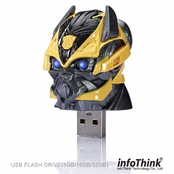 Transformers 4 3D立體造型 InfoThink 變形金剛 3D隨身碟 - 大黃蜂頭 16GB