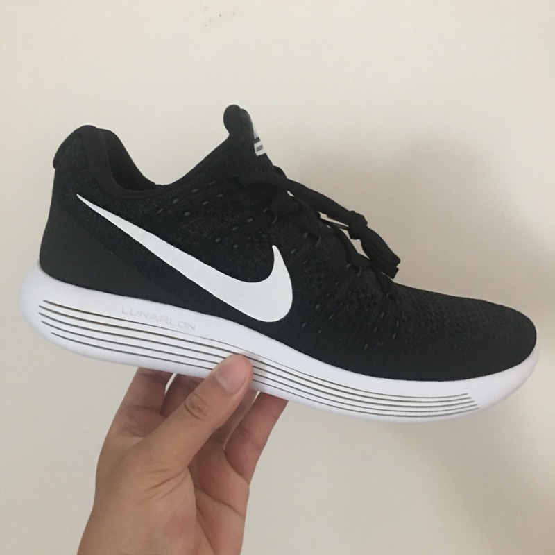 台灣公司貨nike LUNAREPIC LOW FLYKNIT 2 黑白 超軟Q好穿 現貨大尺寸US 11剩最後一雙